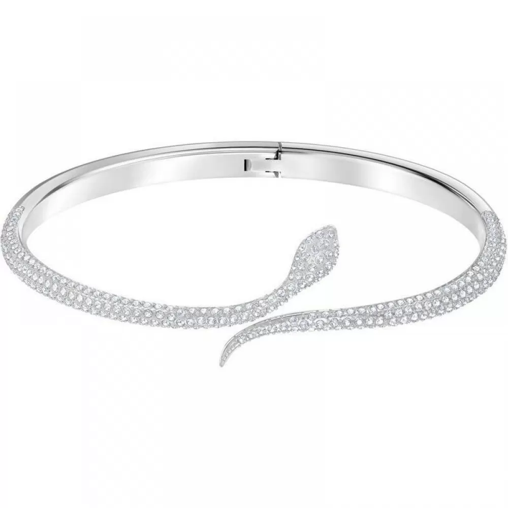 Браслет Swarovski Leslie Silver | Змея | кристаллы Swarovski