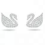 Серьги Swarovski Swan Pave | Лебеди | Кристаллы Сваровски