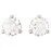Серьги-пусеты Swarovski Solitaire | Rose Gold | кристаллы Swarovski