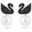 Серьги-джекеты Swarovski Iconic Swan | Лебеди | Кристаллы Сваровски