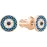 Серьги Swarovski Duo Evil Eye | Кристаллы Сваровски