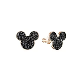 Серьги-пусеты Swarovski Микки Маус | Кристаллы Сваровски