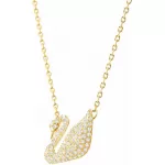 Колье Swarovski Лебедь Gold | Кристаллы Swarovski