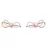 Серьги Swarovski Crystal Lifelong Bow| Кристаллы Сваровски