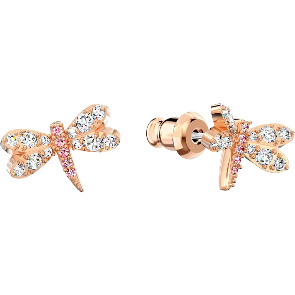 Серьги Swarovski  Flower Dragonfly | Кристаллы Сваровски