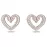 Серьги Swarovski Heart | Кристаллы Сваровски