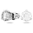 Серьги-пусеты Swarovski Solitaire | White Gold | кристаллы Swarovski