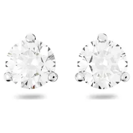 Серьги-пусеты Swarovski Solitaire | White Gold | кристаллы Swarovski