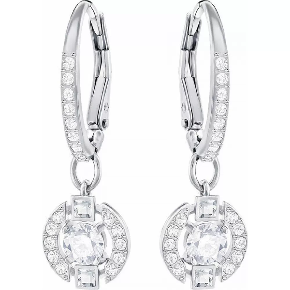 Серьги Swarovski Sparkling Dance Round Pierced | Кристаллы Сваровски