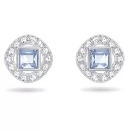 Серьги-пусеты Swarovski Angelic Square Blue | кристаллы Swarovski