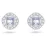Серьги-пусеты Swarovski Angelic Square Blue | кристаллы Swarovski