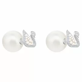 Серьги Swarovski Iconic Swan Stud Pierced | Лебеди | кристаллы Swarovski