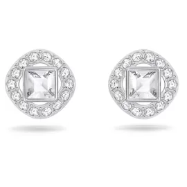 Серьги-пусеты Swarovski Angelic Square White | кристаллы Swarovski