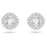 Серьги-пусеты Swarovski Angelic Square White | кристаллы Swarovski