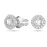 Серьги-пусеты Swarovski Angelic Square White | кристаллы Swarovski