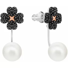 Двухсторонние серьги Swarovski Latisha | Клевер | кристаллы Swarovski