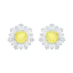 Серьги Swarovski Sunshine Pierced | White Gold | Кристаллы Сваровски