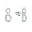 Серьги Swarovski Infinity Drop| Кристаллы Сваровски