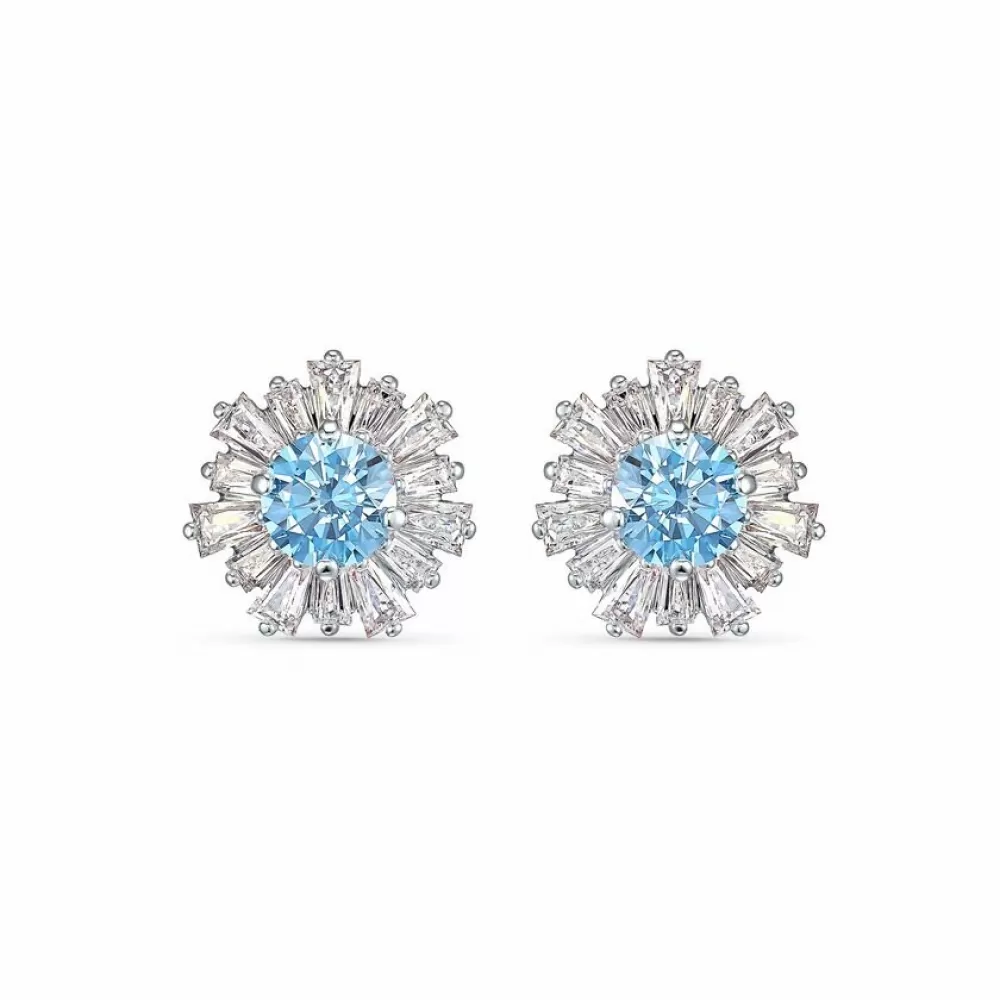 Серьги Swarovski Sunshine Pierced Blue | Кристаллы Сваровски