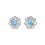 Серьги Swarovski Sunshine Pierced Blue | Кристаллы Сваровски