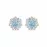 Серьги Swarovski Sunshine Pierced Blue | Кристаллы Сваровски