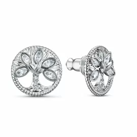 Серьги-пусеты Swarovski Symbolic Tree of Life | Дерево жизни | Кристаллы Сваровски