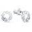 Серьги-пусеты Swarovski Attract hoop | Кристаллы Сваровски