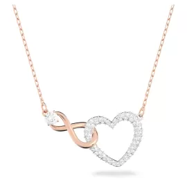 Колье Swarovski Infinity and Heart| Кристаллы Сваровски