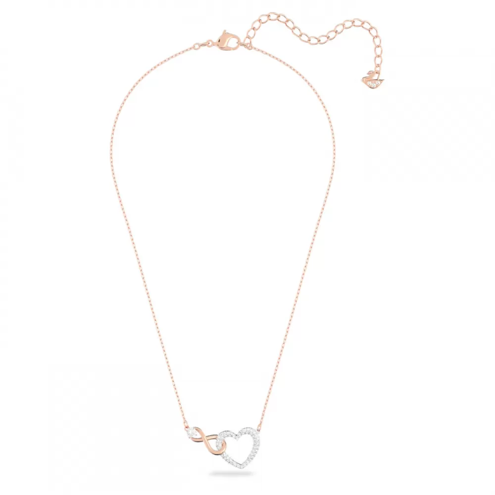 Колье Swarovski Infinity and Heart| Кристаллы Сваровски