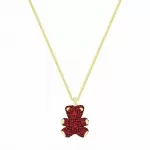 Колье Swarovski RED Teddy | Мишка | Кристаллы Swarovski