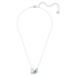 Колье Swarovski Dancing Swan Blue | Лебедь | Кристаллы Swarovski