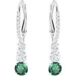 Серьги Swarovski Attract Trilogy Green | Кристаллы Сваровски
