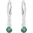Серьги Swarovski Attract Trilogy Green | Кристаллы Сваровски