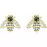 Серьги Swarovski Magnetic Stud Bee | Кристаллы Сваровски