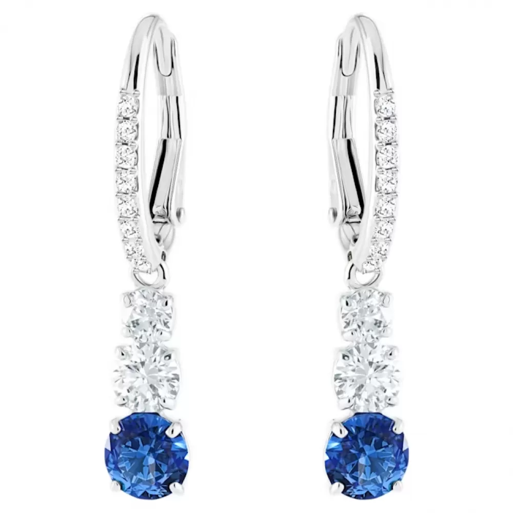 Серьги Swarovski Attract Trilogy Blue | Кристаллы Сваровски