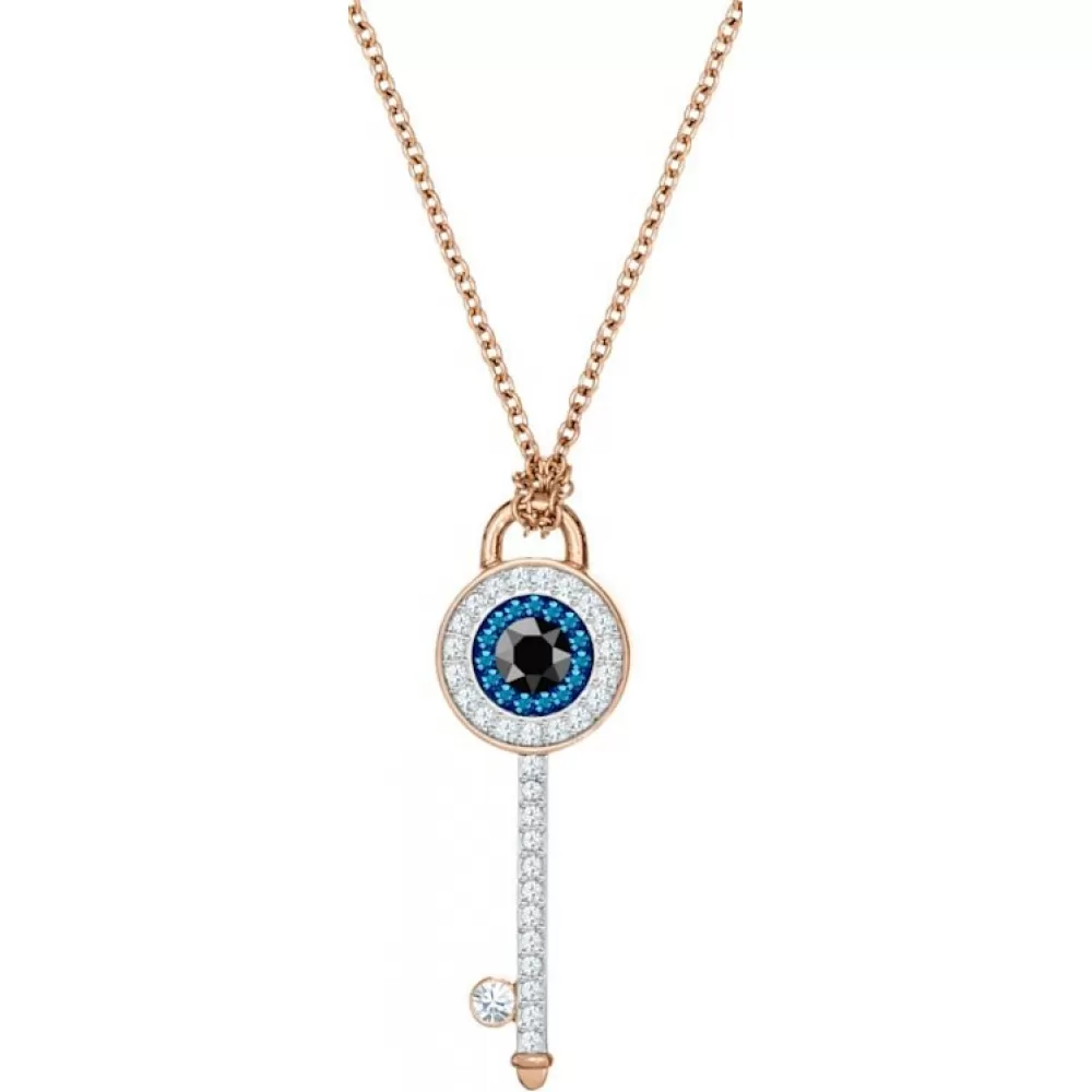 Колье Swarovski Symbolic Evil eye and key | Кристаллы Сваровски