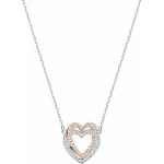 Колье Swarovski Infinity Double Heart | Кристаллы Сваровски