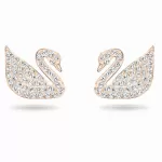 Серьги Swarovski Swan Pave / Лебеди / Кристаллы Сваровски