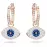 Серьги Swarovski Symbolic Hoop Evil eye | Кристаллы Сваровски
