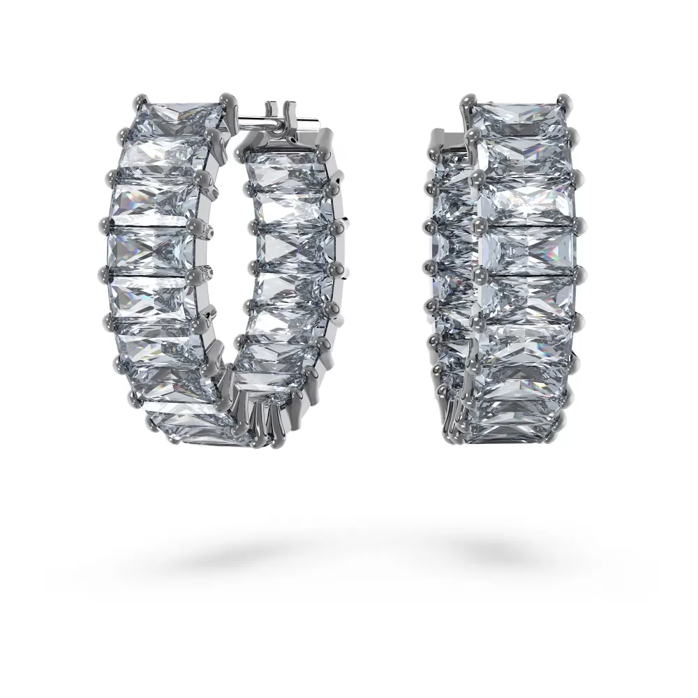 Серьги Swarovski Matrix hoop / Кристаллы Сваровски