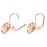 Серьги Swarovski Bella Heart/ Кристаллы Сваровски