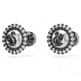 Серьги Swarovski Swan Gray | Кристаллы Сваровски