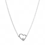 Колье Pandora Asymmetric Heart of Love