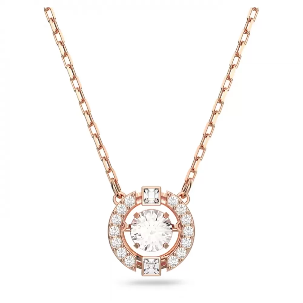 Колье Swarovski Sparkling Dance | Rose Gold | Кристаллы Swarovski