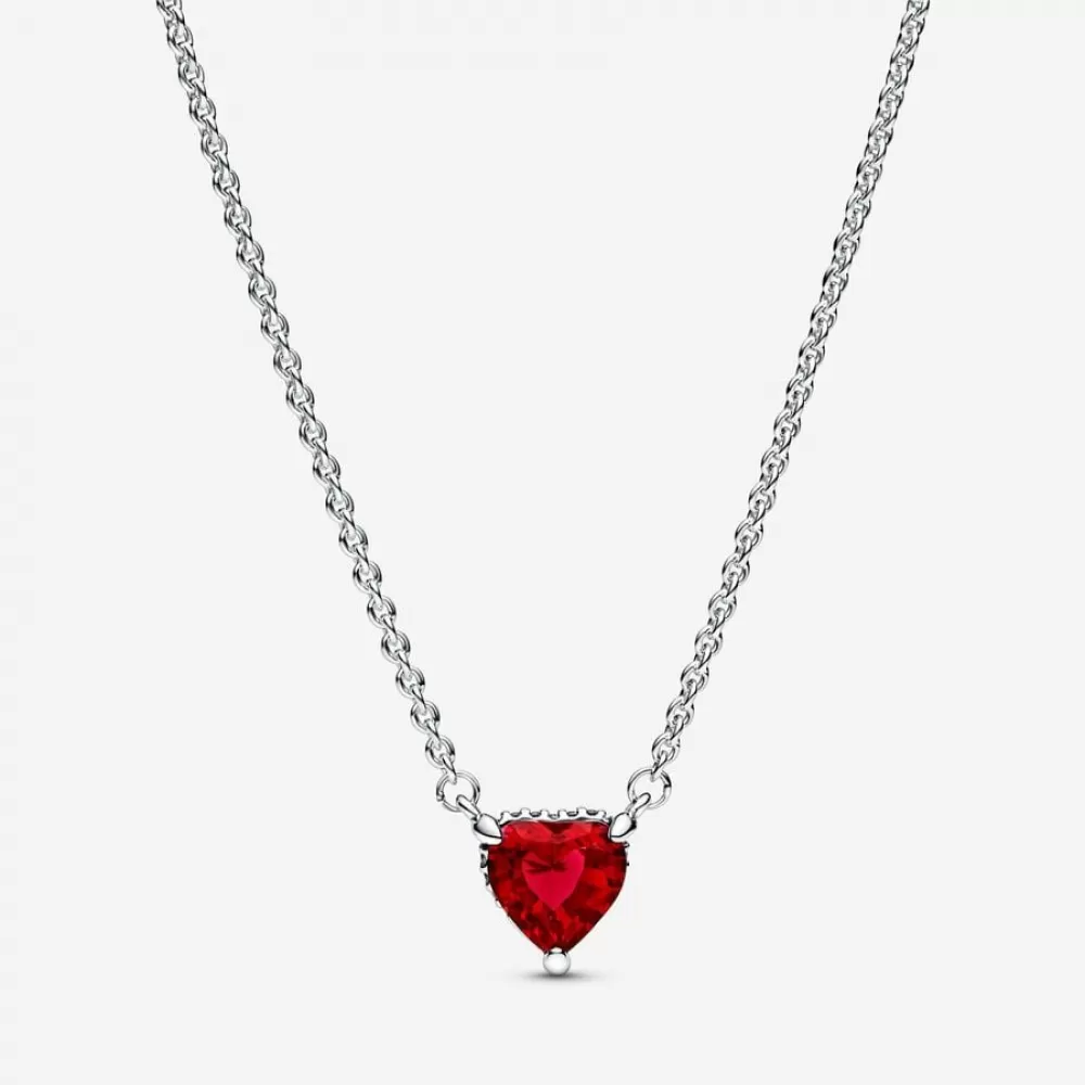 Колье Pandora Sparkling Heart Halo Pendant