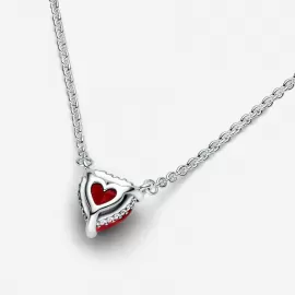 Колье Pandora Sparkling Heart Halo Pendant