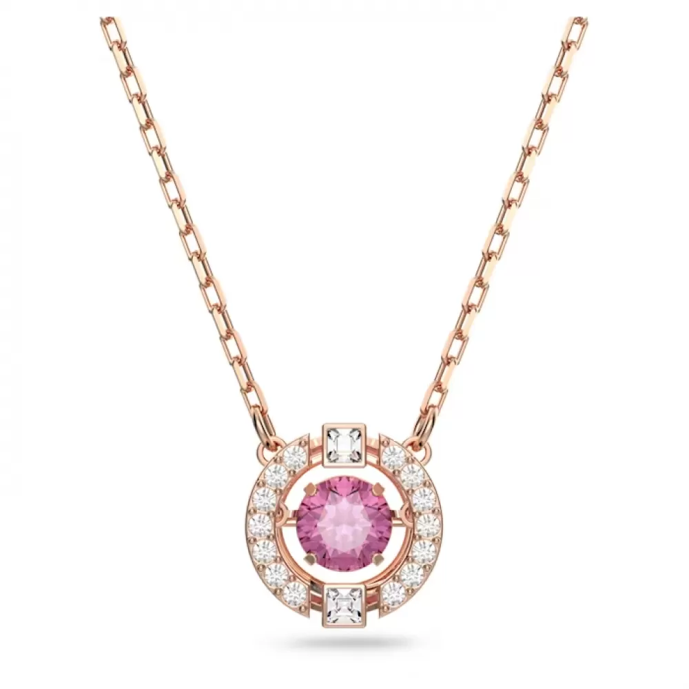 Колье Swarovski Sparkling Dance | Rose Gold | Кристаллы Swarovski
