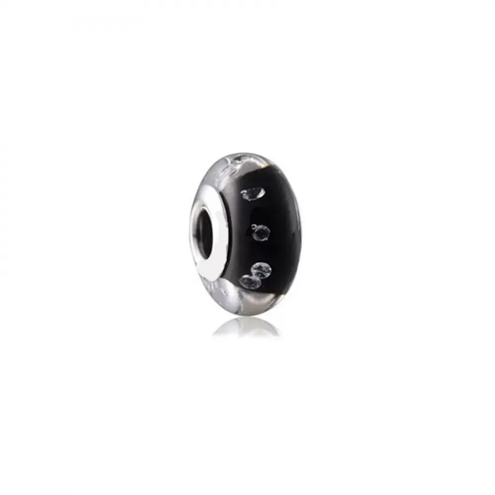 Шарм Pandora Black Effervescence Glass