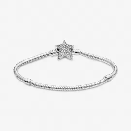 Браслет Pandora Moments Asymmetric Star Clasp Snake