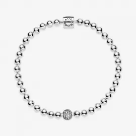 Браслет Pandora Beads & Pavé